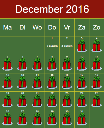 Adventskalender bij Money-Express